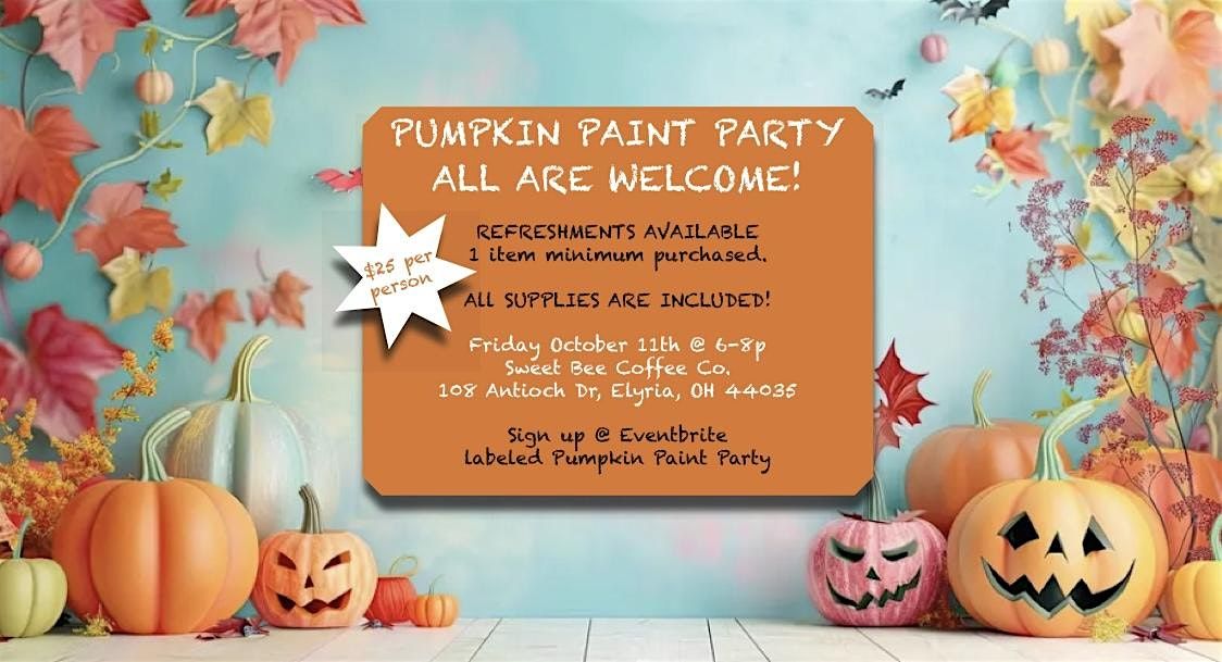 Wrice\u2019s Plan\u2019ted LLC Pumpkin Paint Party