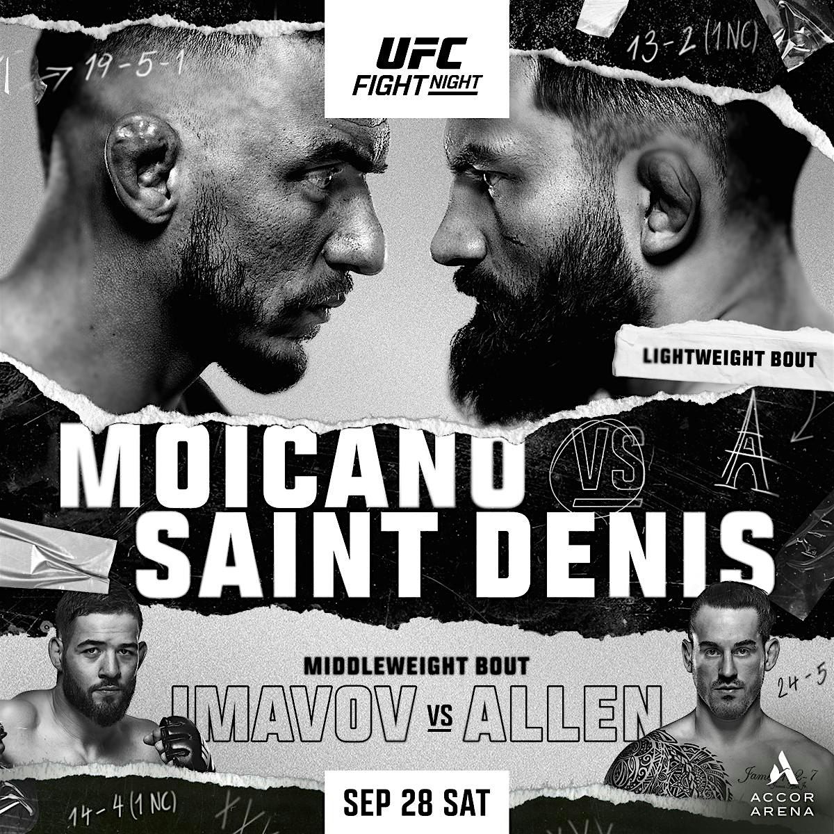 UFC FIGHT NIGHT: MOICANO vs SAINT DENIS