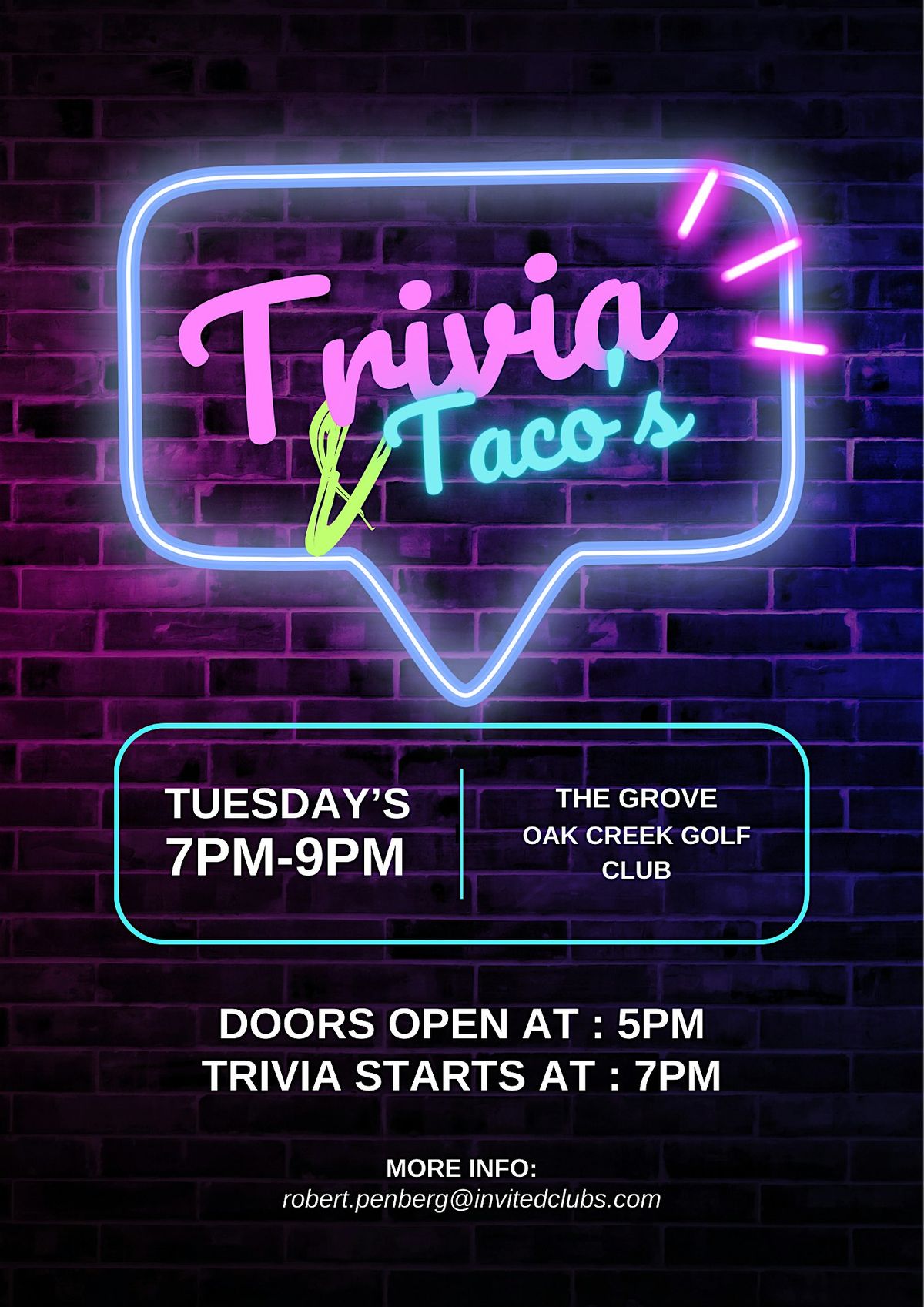 Trivia & Taco's at The Grove