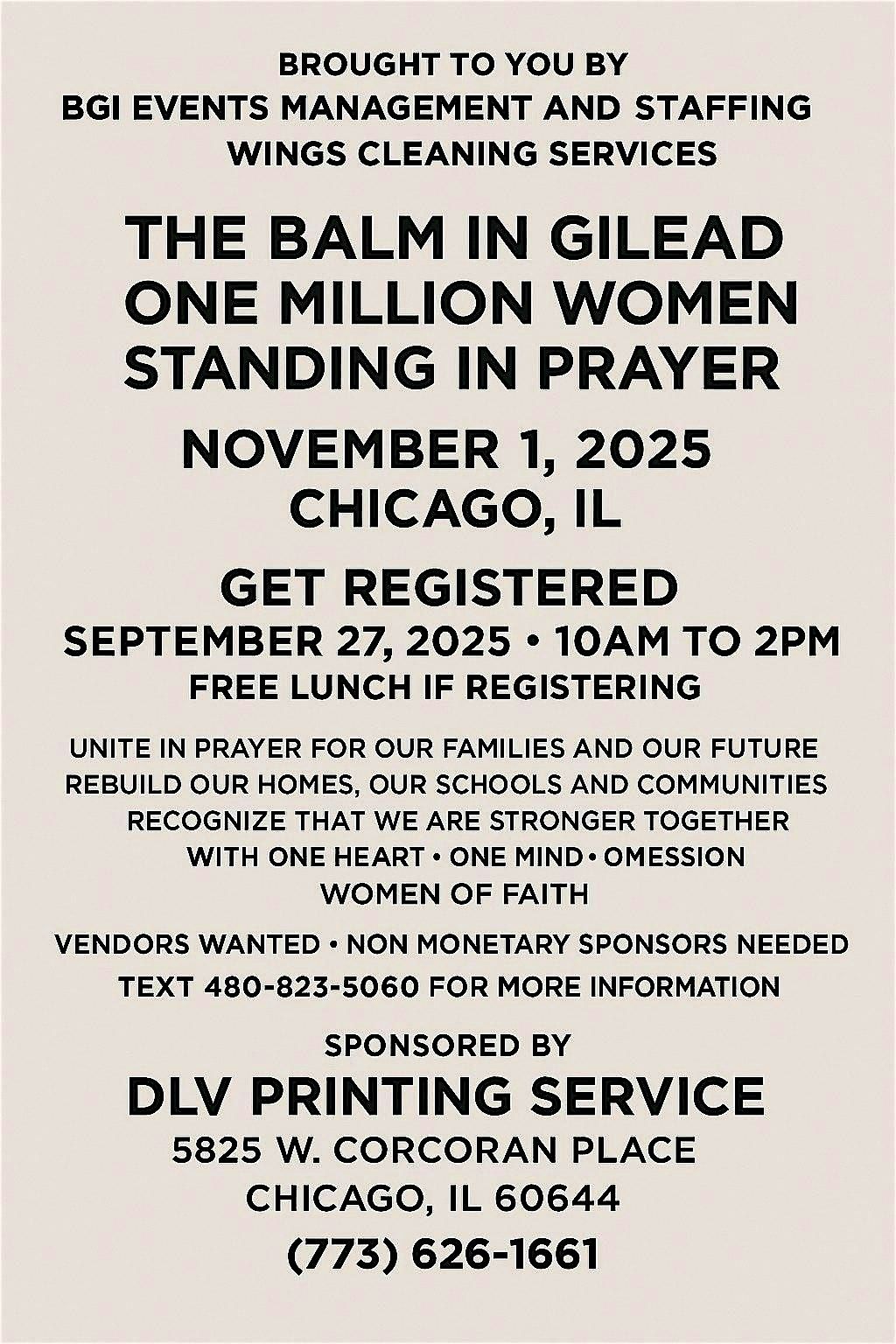 The Balm In Gilead "One Million Women Standing In