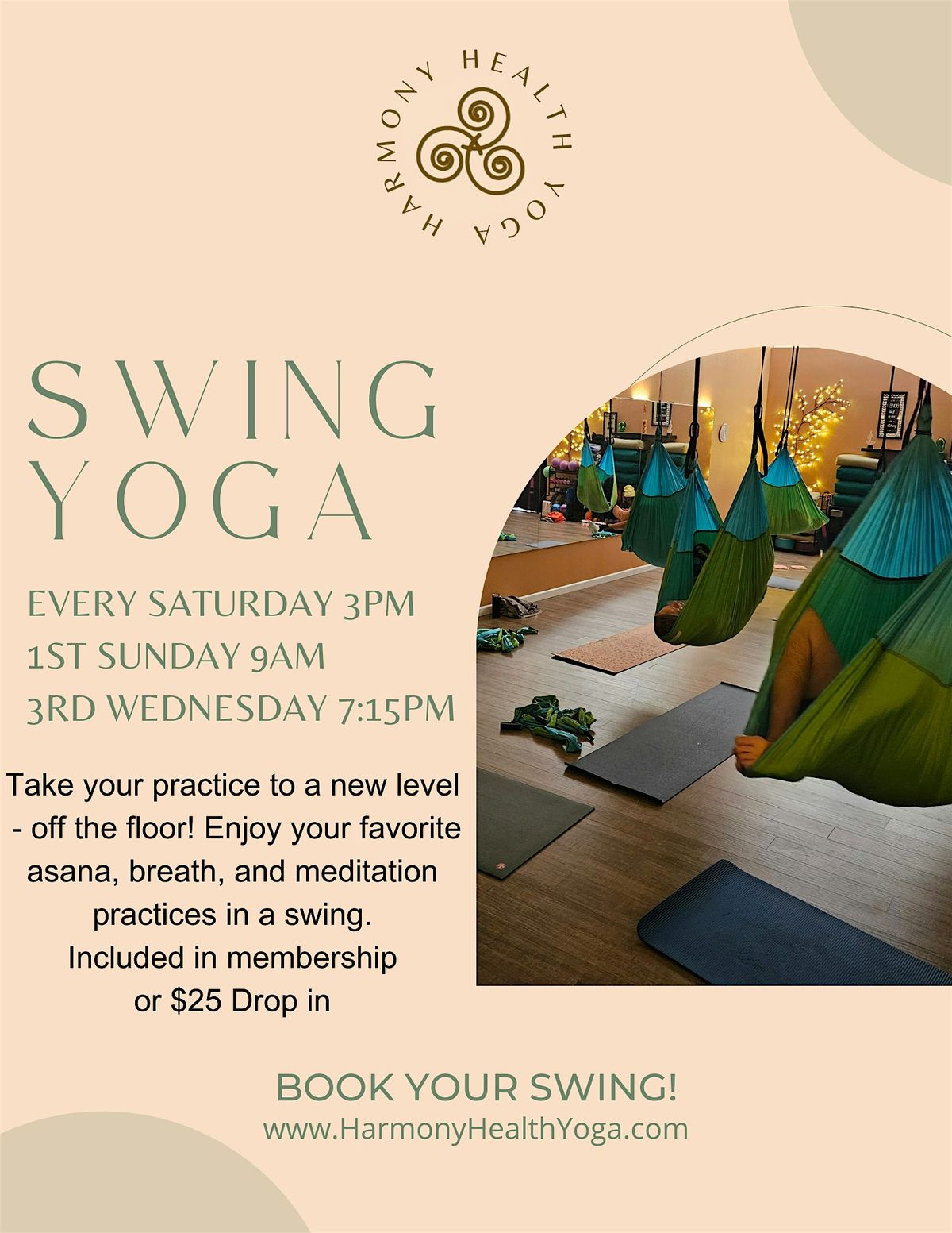 Swing Yoga - first Sunday of the month