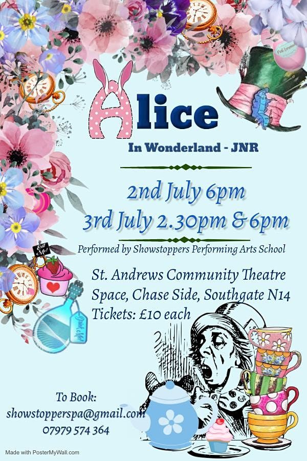 Alice in Wonderland - 2nd July 6pm