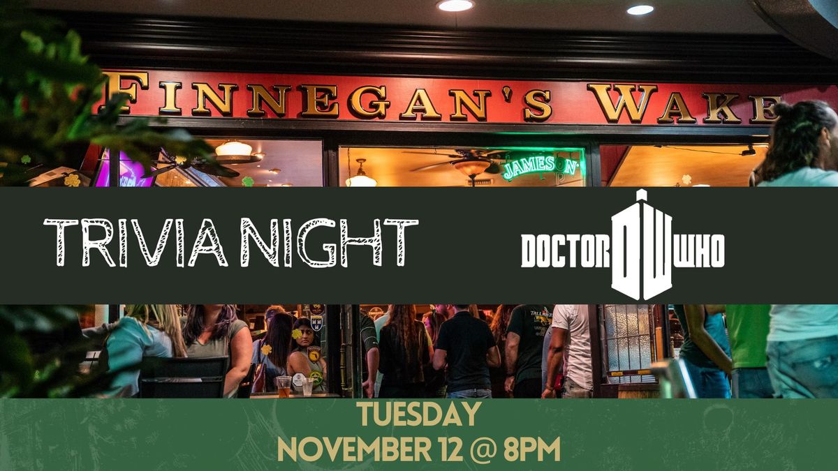 Doctor Who Trivia Night at Finnegan's Wake