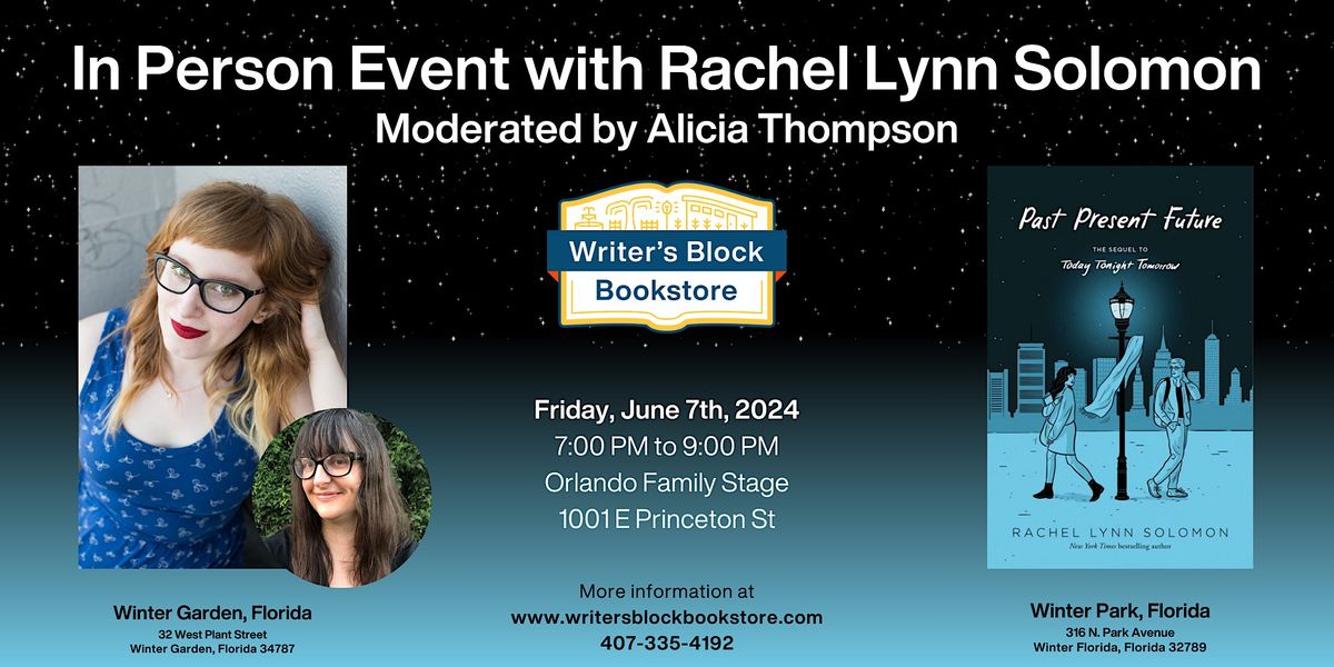 Rachel Lynn Solomon Orlando Book Tour!