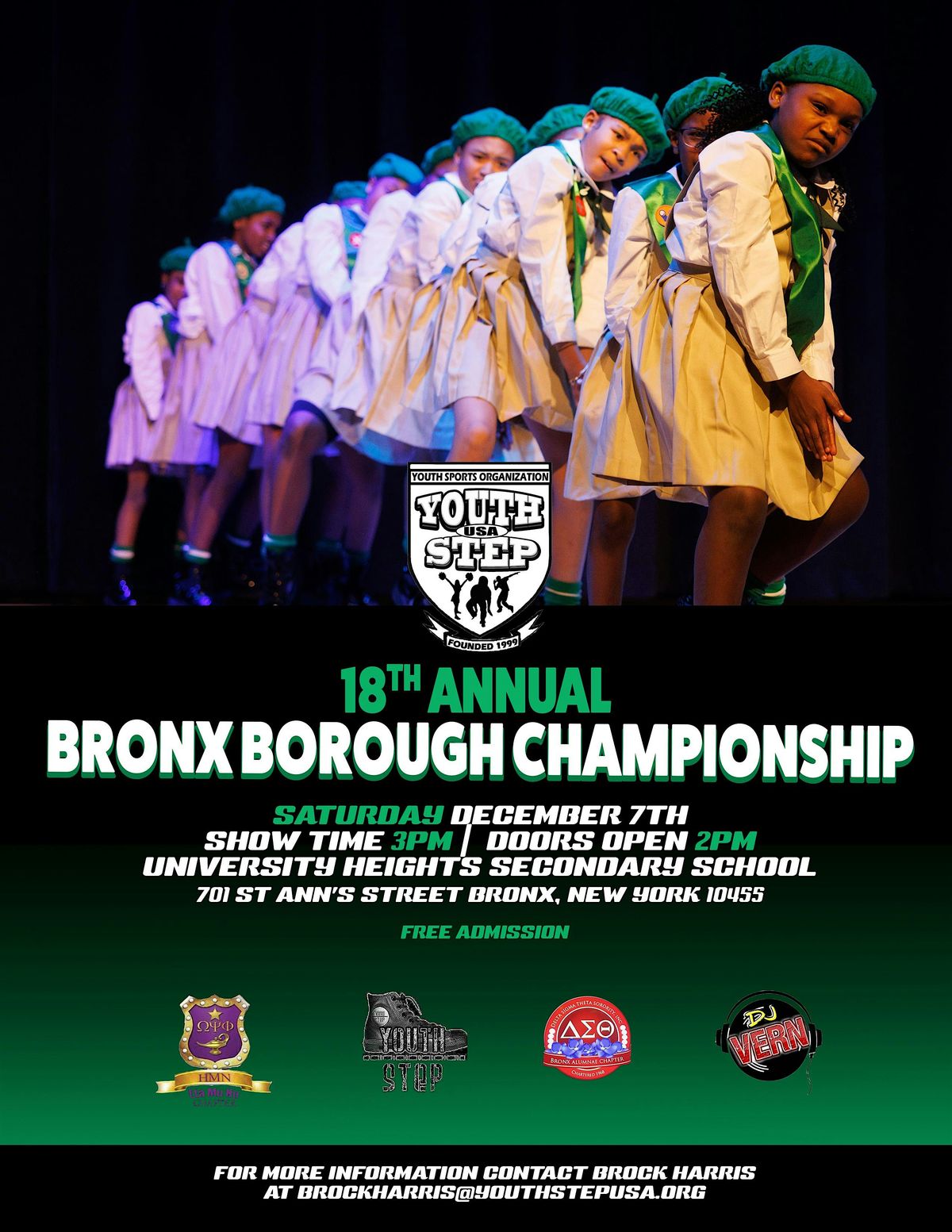 18th Annual Youth Step USA Bronx Borough Championship REGISTRATION