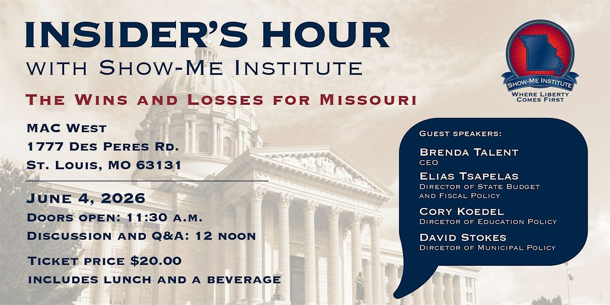 Insider's Hour - A Legislative Wrap-Up