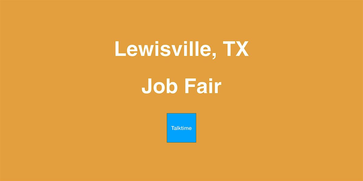 Job Fair - Lewisville