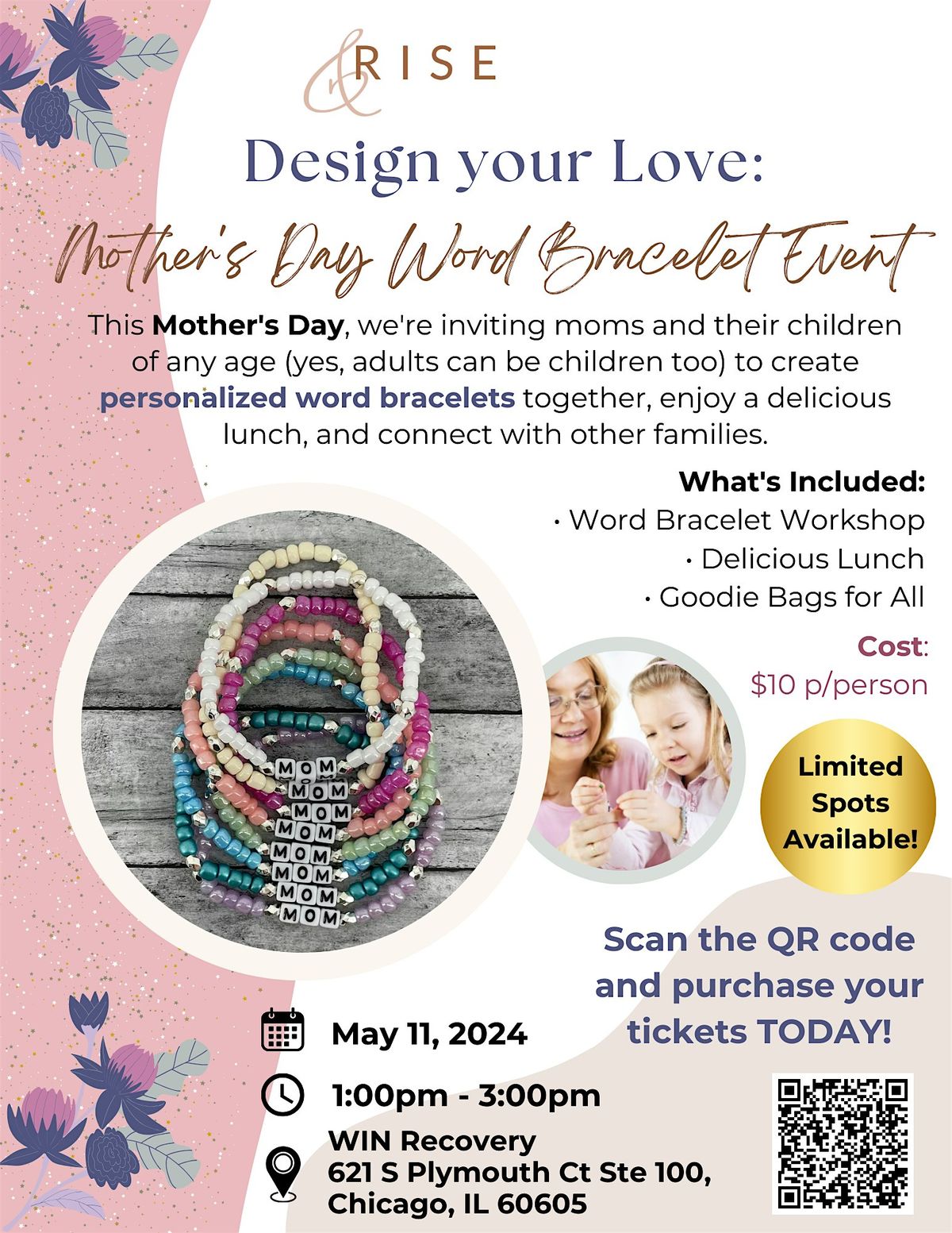 Design your Love: Mother's Day Word Bracelet Event