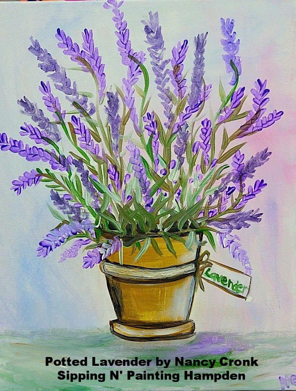 IN STUDIO CLASS Potted Lavender Sat June 3rd 3pm $35