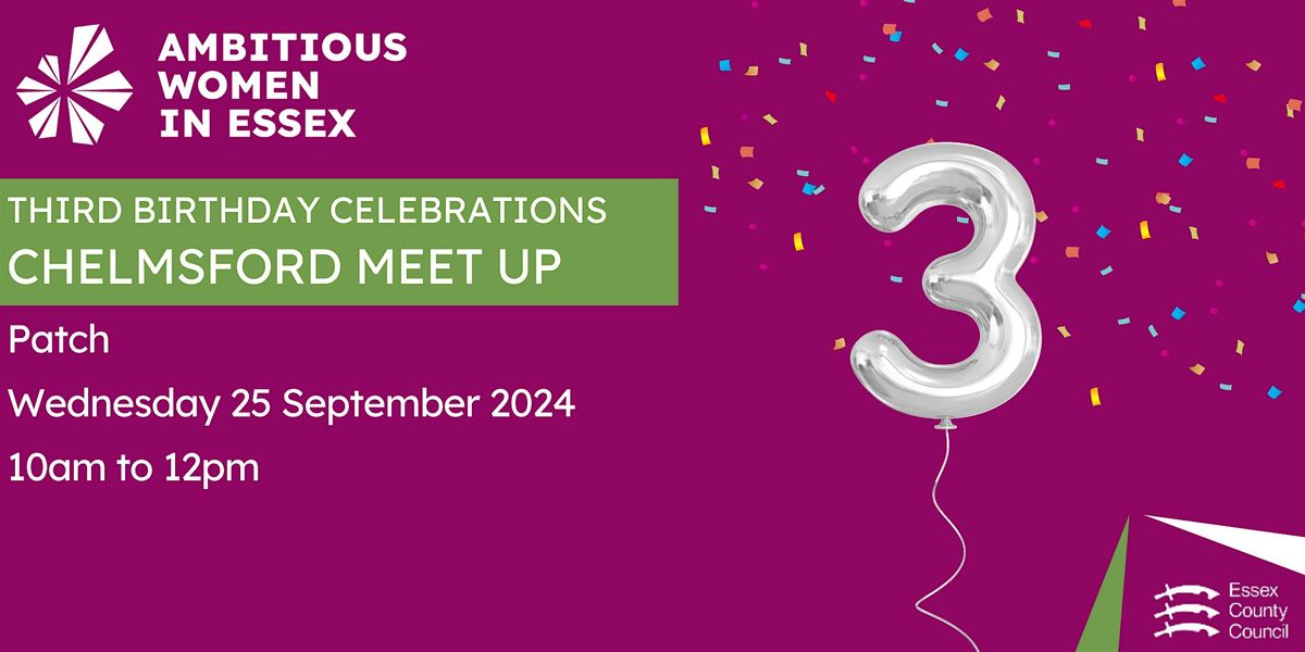 Ambitious Women in Essex Meet Up - Chelmsford- 25 September 2024