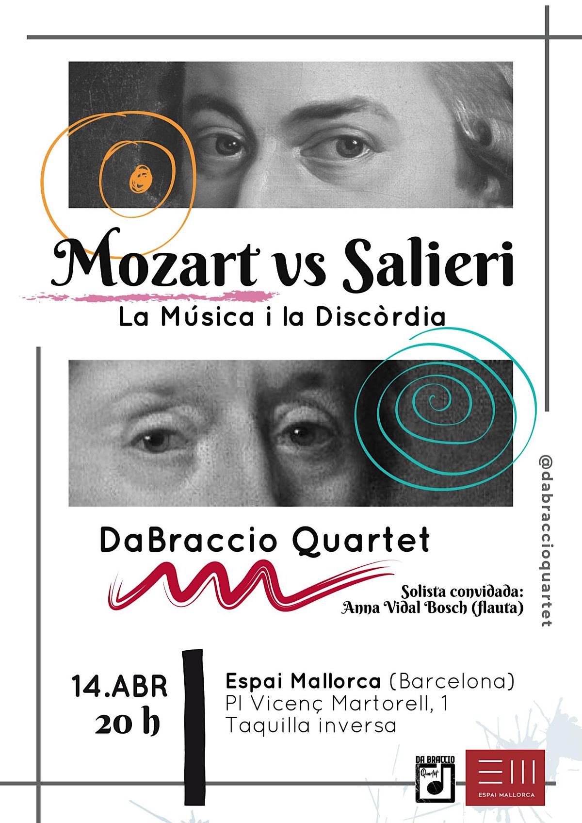 DaBraccio Quartet: Mozart vs Salieri