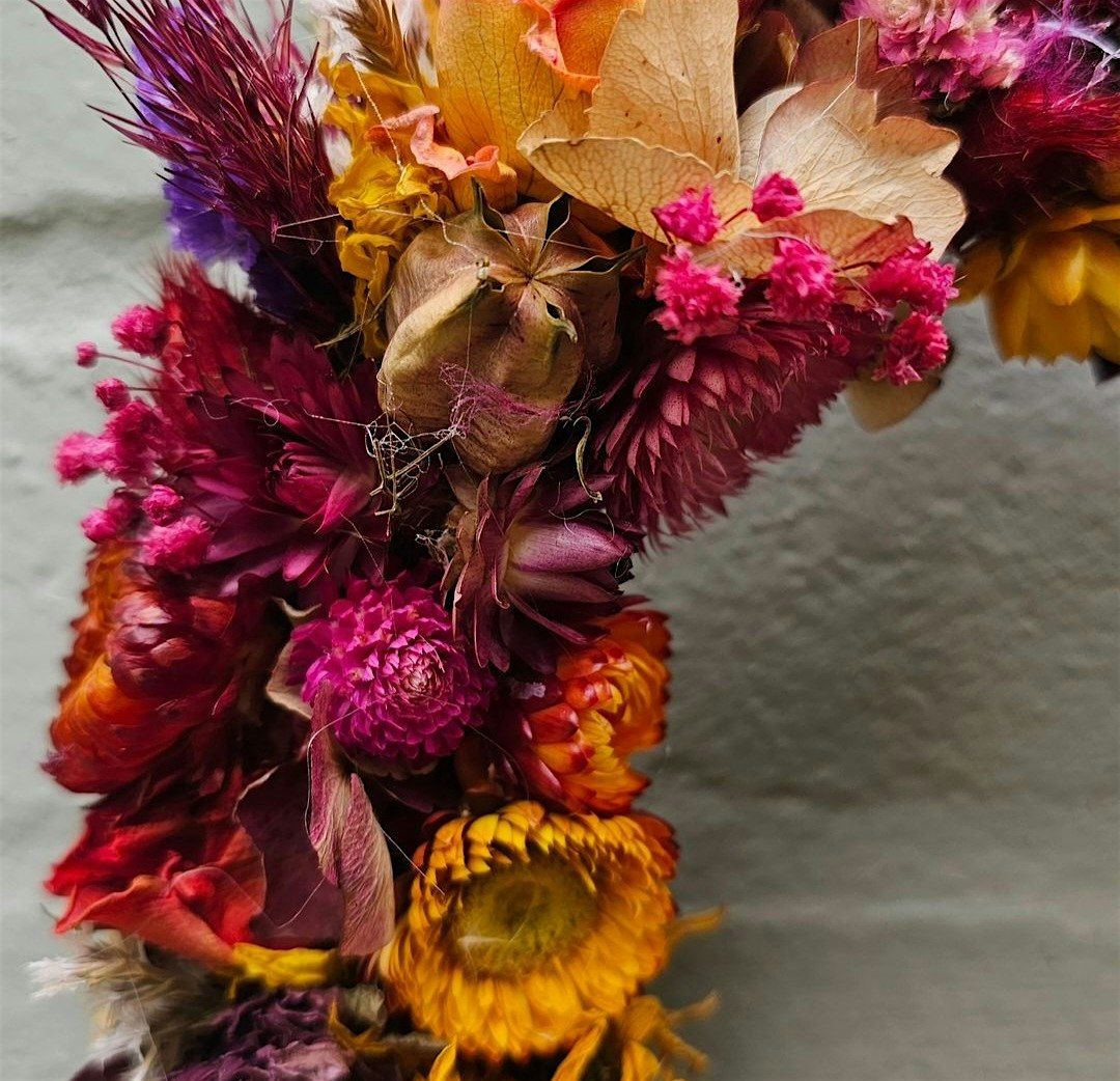 Dried Flower Wreath Workshop At Jigsaw, Shrewsbury