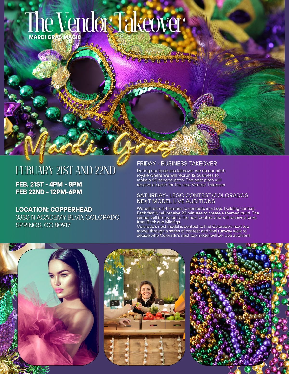 Vendor Takeover: Mardi Gras Magic (Saturday)