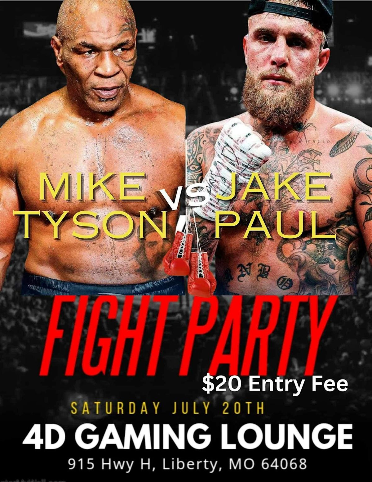 Mike Tyson fight!!!!!!!! Mike Tyson vs Jake Paul, 915 Hwy H, Liberty