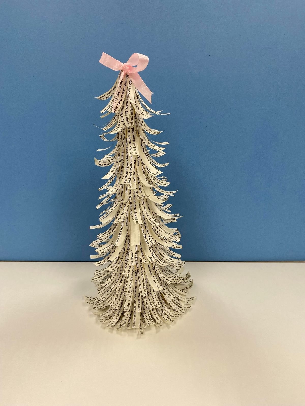 Book Page Christmas Tree Craft