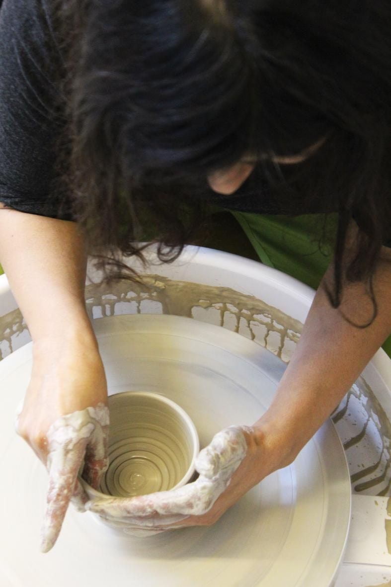6 wk beginners & beginners+ Intro to Pottery course Sat 12th Mar1.30-5.30pm