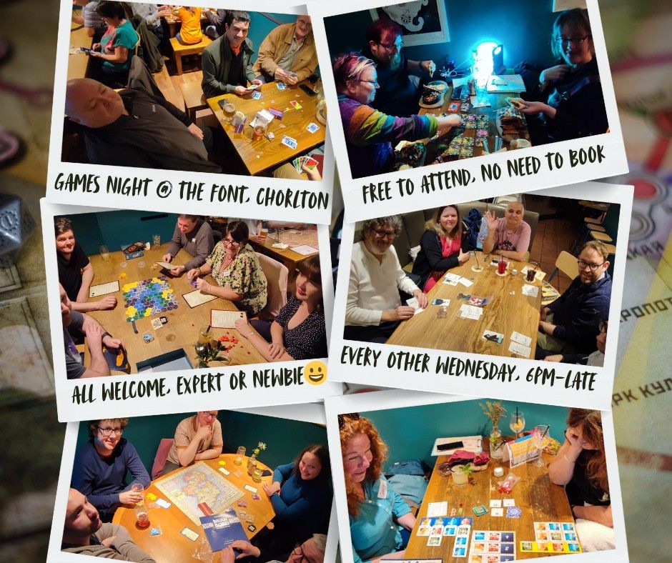 Fortnightly Board Games at the Font, Chorlton