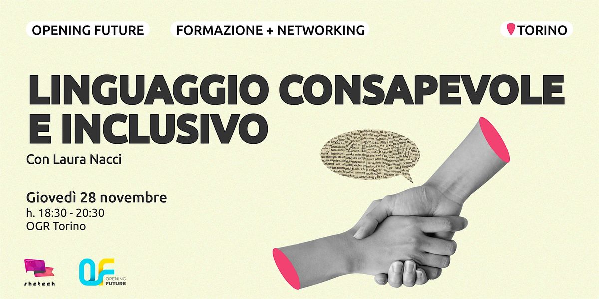 Opening Future - Linguaggio consapevole e inclusivo