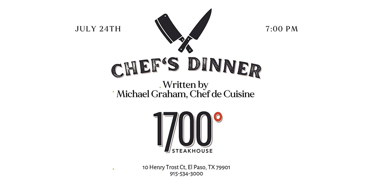 Chef's Dinner at 1700 Steakhouse