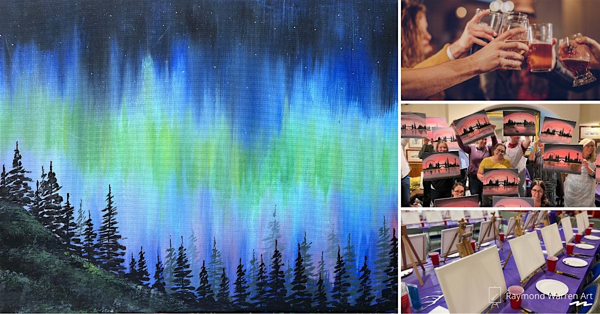 Paint Night - Horsham - 'Northern Lights'