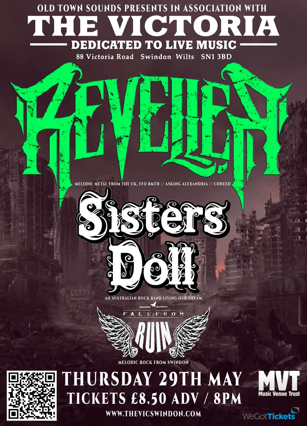 REVELLER \/ SISTERS DOLL \/ FALL FROM RUIN - live at The Vic