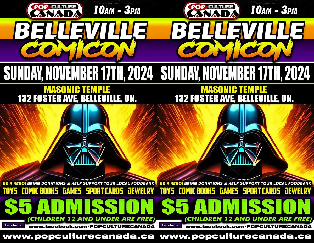 Belleville ComiCon : November 17th 2024  :  Comic Con