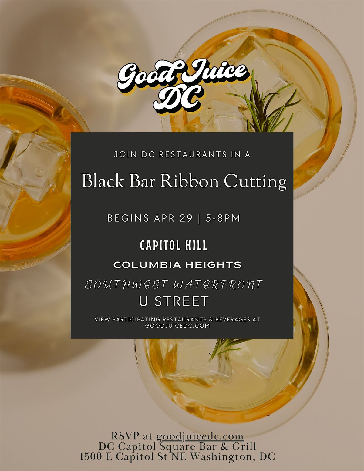 Join DC Restaurants in a Black Bar Ribbon Cutting