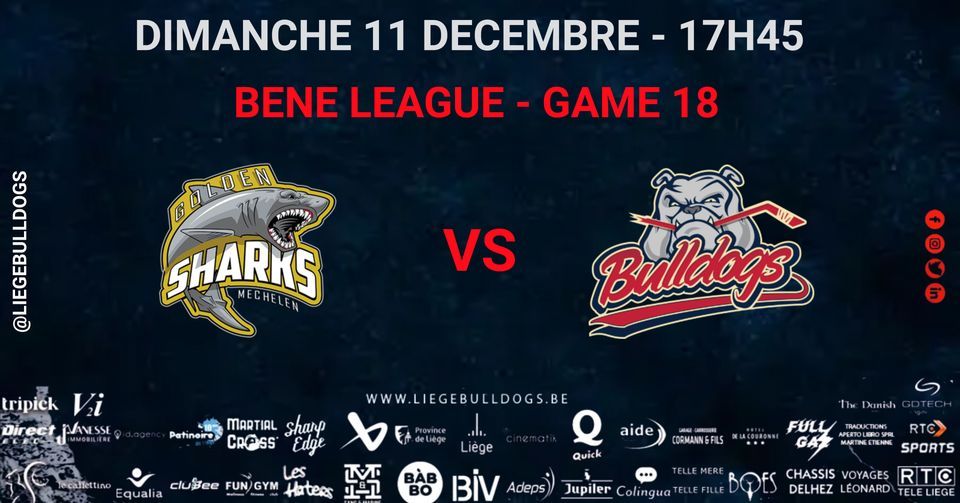 BENE LEAGUE 20222023 MECHELEN GOLDEN SHARKS VS BULLDOGS DE LIEGE