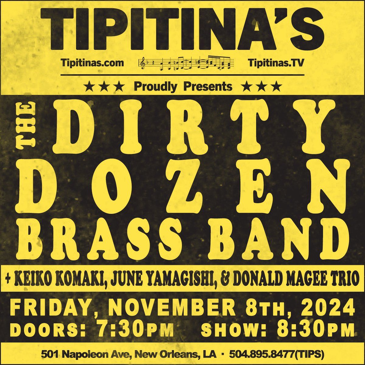 Dirty Dozen Brass Band at Tipitinas