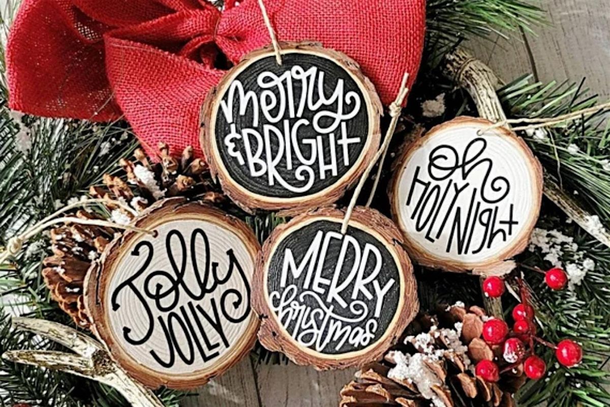 Crafting at the Beat (wooden ornaments)