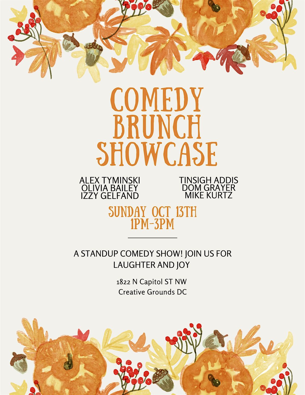 Comedy Brunch Showcase