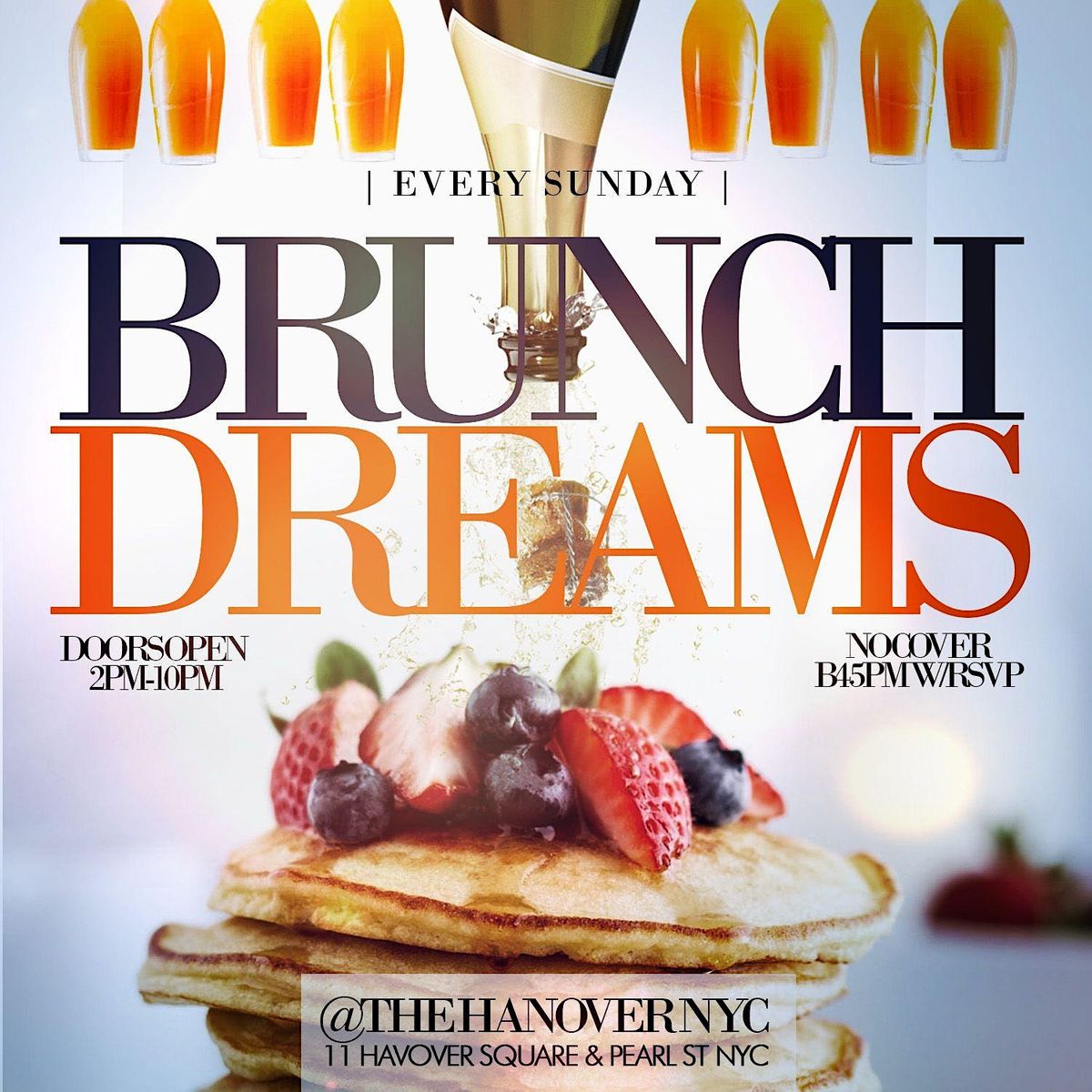 Sunday Brunch  x Day Party w\/ 2hrs Bottomless Drinks, Live Music