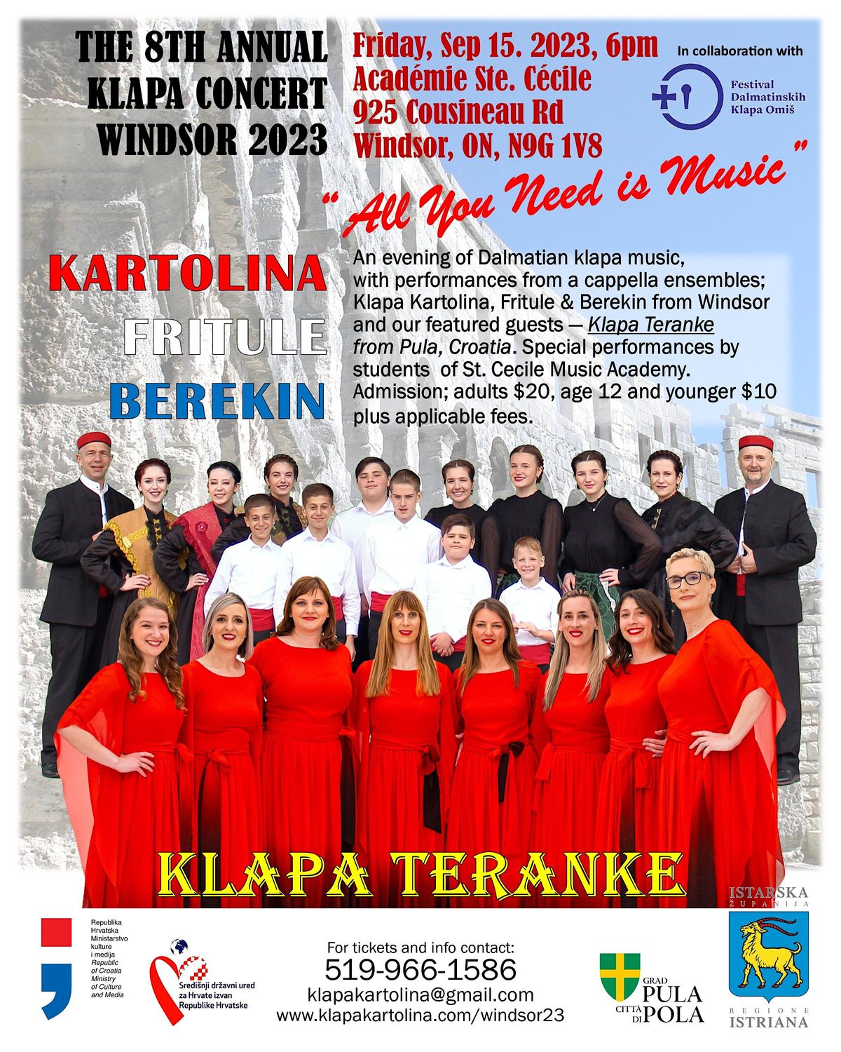 8th Annual Klapa Concert, Windsor 2023, Academie Ste Cecile Academy Of