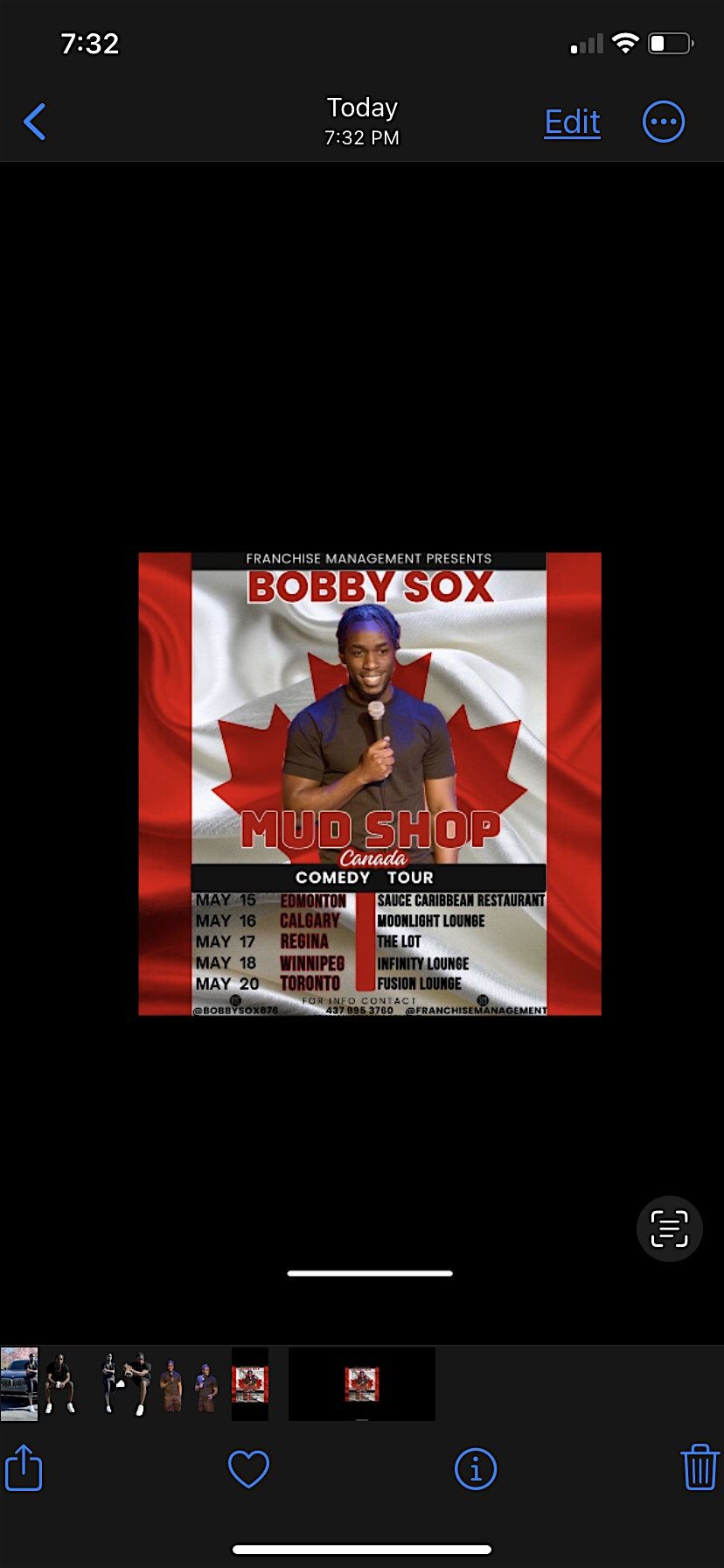 BOBBY SOX - MUD SHOP COMEDY TOUR CANADA - TORONTO