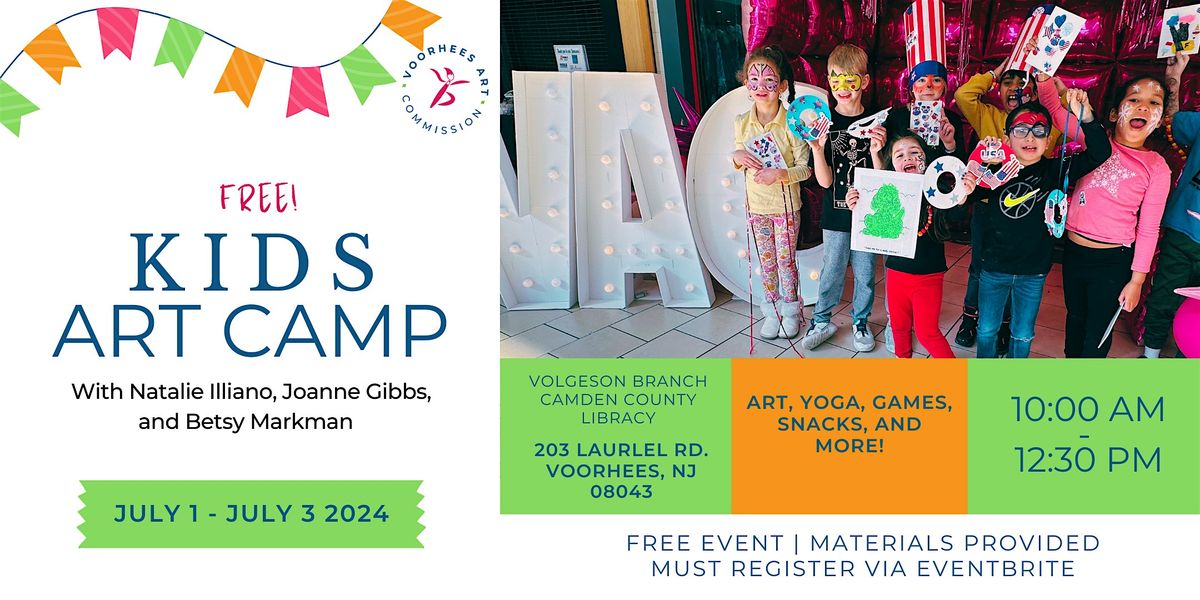 Week of July 4: Kids Art Camp
