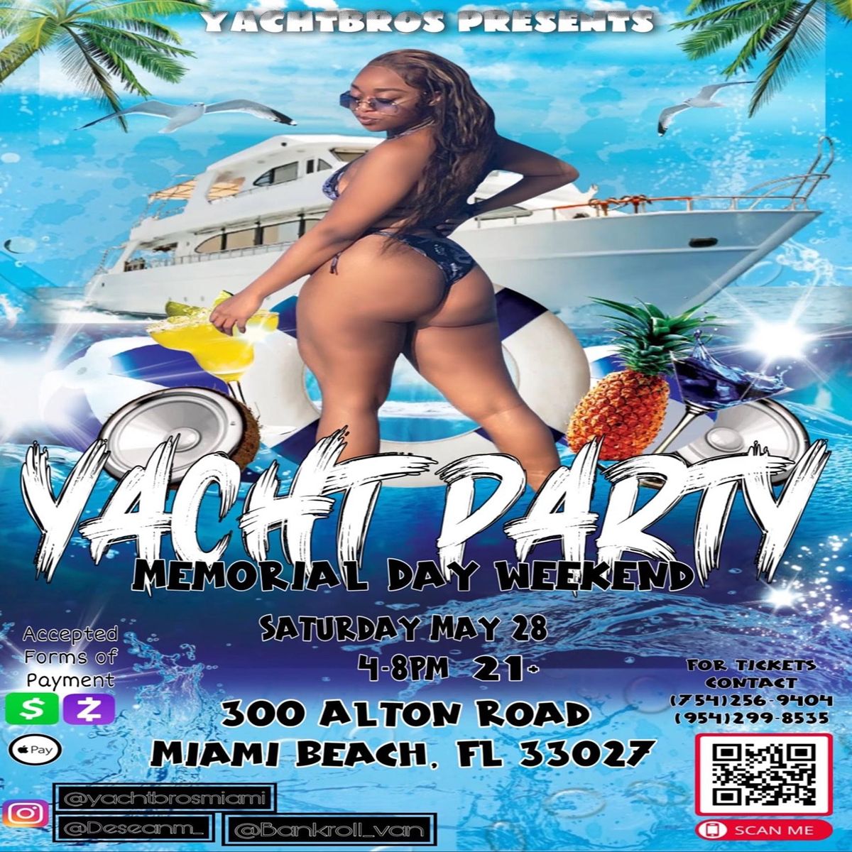 Yacht PARTY-HOSTED BY YACHT BROS***AFTER PARTY