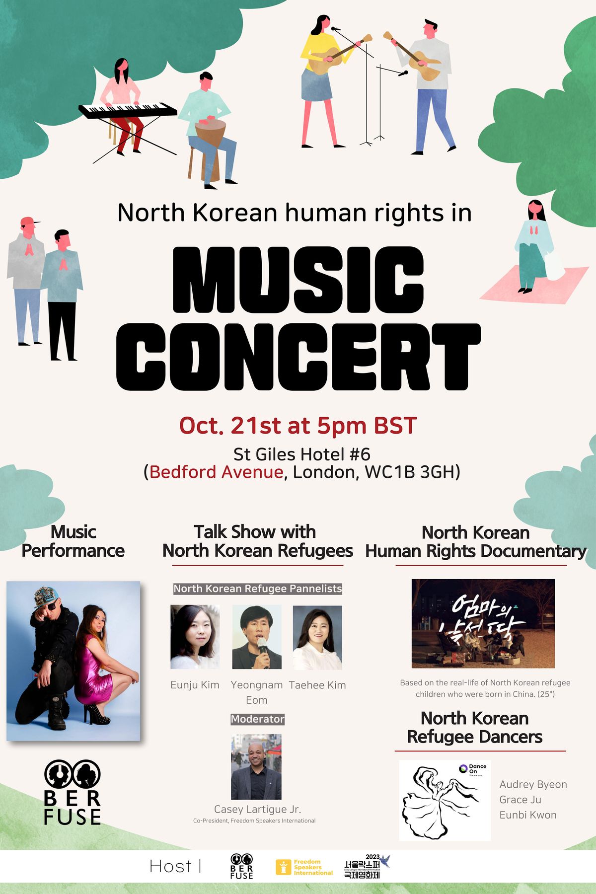 Music concert in London for North Korean human rights