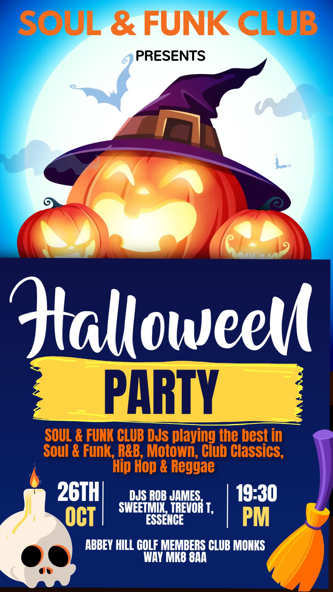 Soul & Funk Club  Halloween Party 