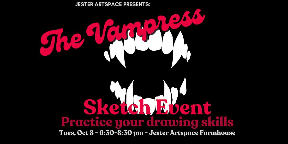 Sketch Event - "The Vampress" - draw a costumed model