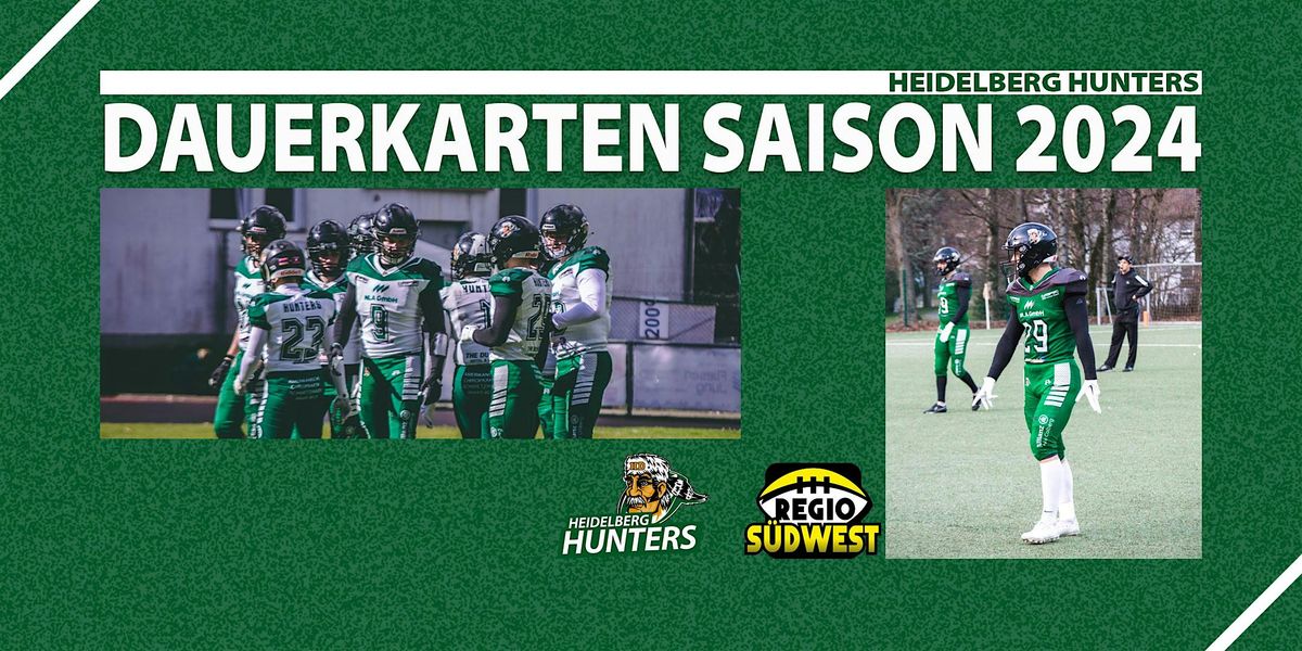 Dauerkarte Saison 2024 f\u00fcr  American Football: Heidelberg Hunters