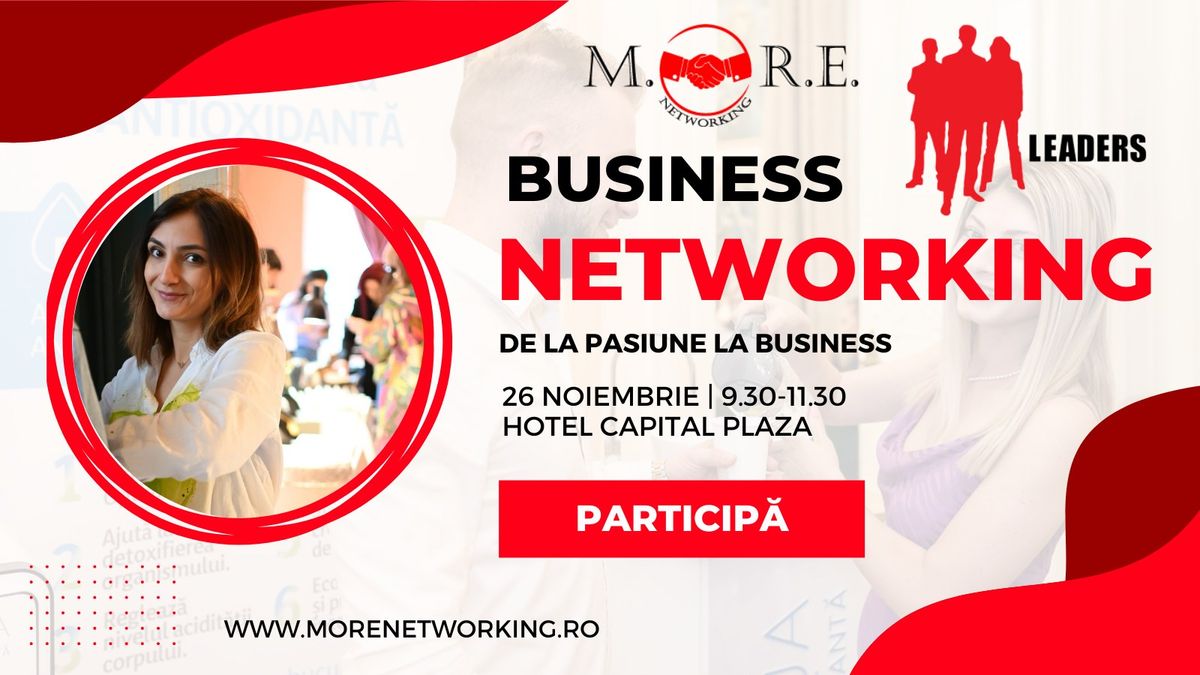 Intalnire de business networking Leaders 26 noiembrie