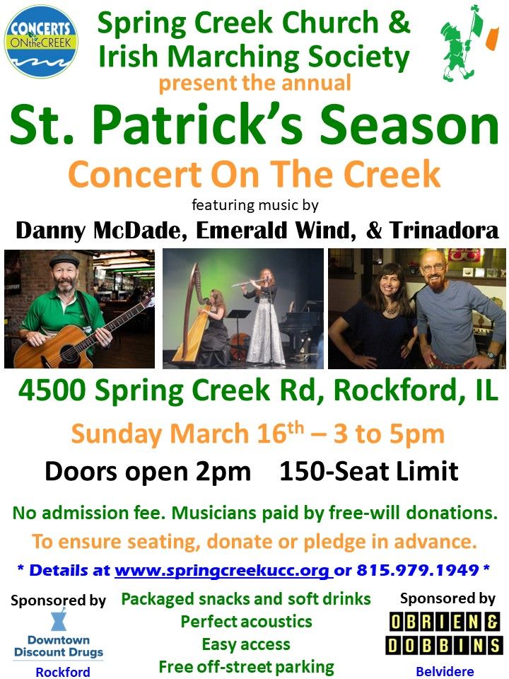 St. Patrick's Sunday 3-16-25 Matinee Musical Celebration