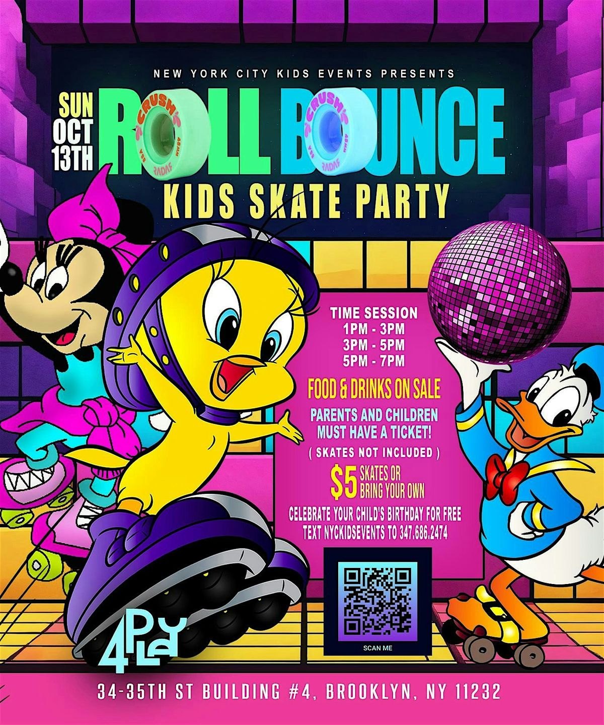 KIDS ROLLER BOUNCE SKATE PARTY