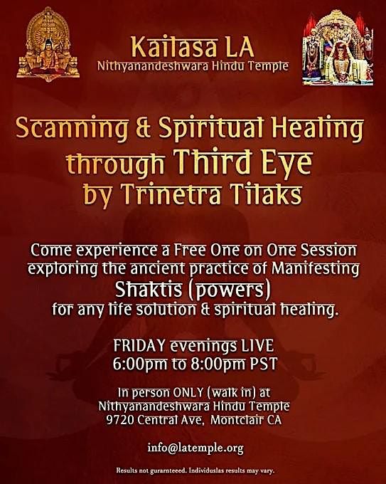 Scanning and Healing through Third Eye by Trinetra Tilaks