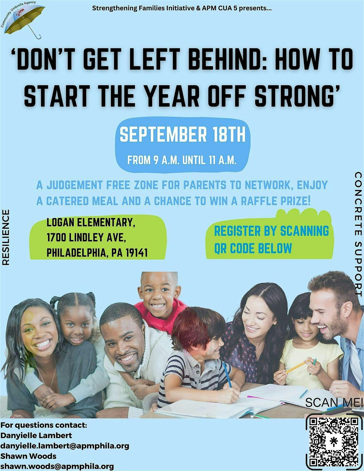 'Don\u2019t Get Left Behind: How to Start the Year Off Strong' Parent Cafe