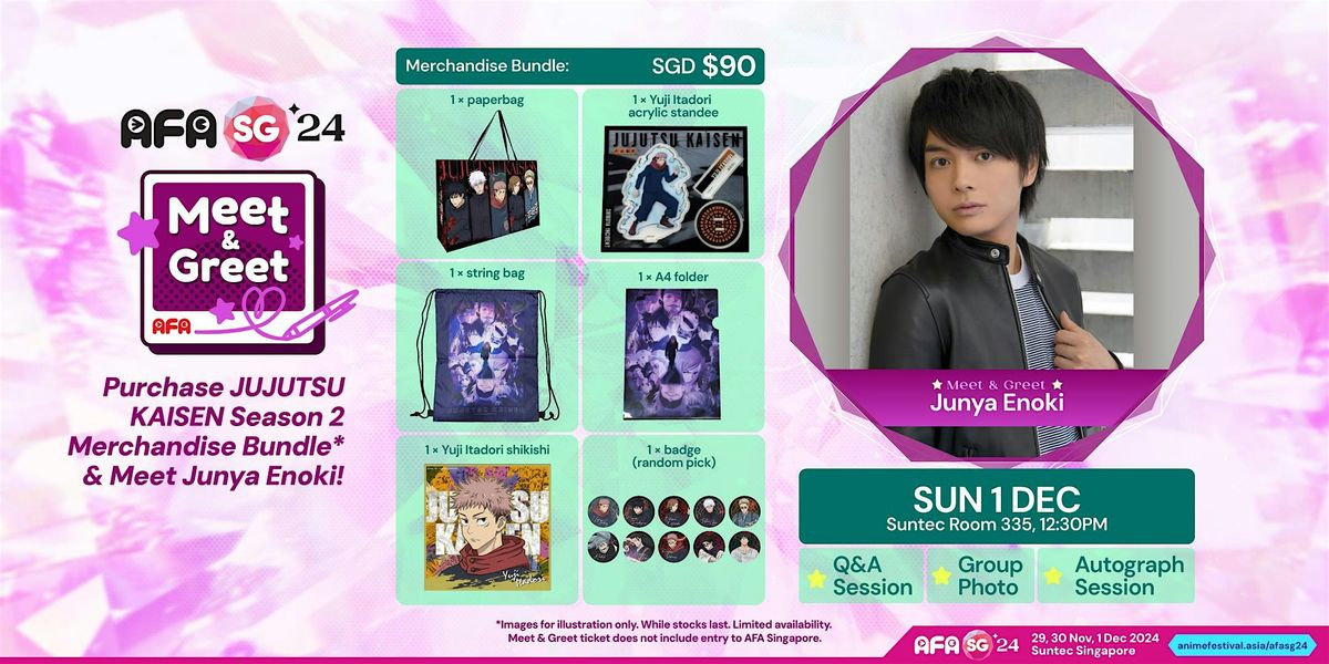 AFASG 2024 - Meet & Greet with Junya Enoki