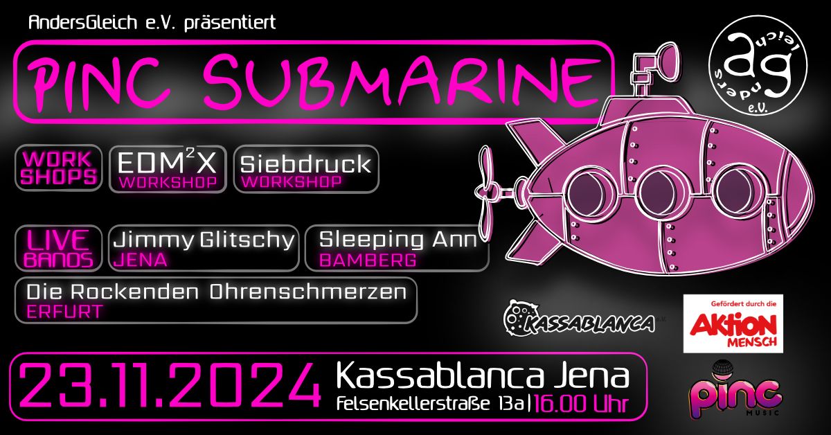 Pinc Submarine Workshops und Party 