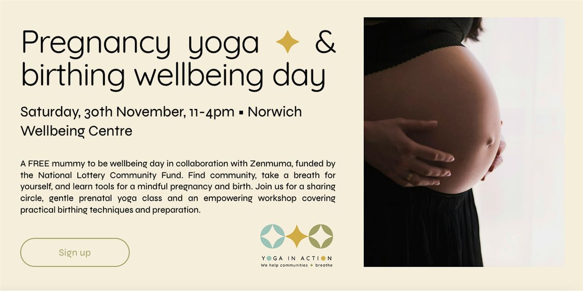 FREE  Pregnancy yoga & birthing wellbeing day