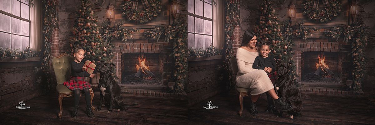 Christmas Mini Sessions - Cozy Christmas Cabin Room