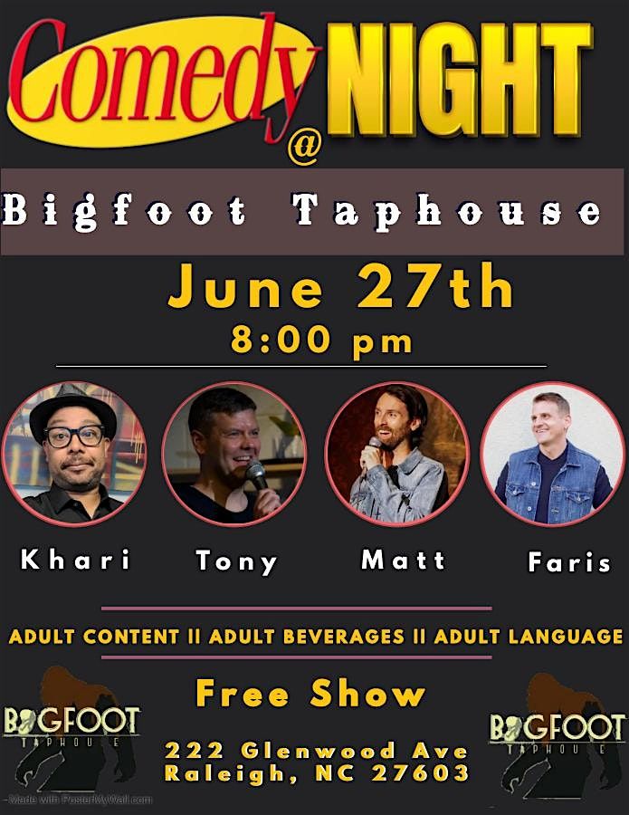 Downtown Comedy Showcase at Bigfoot Taphouse